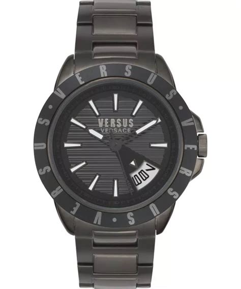 versace arthur|Versus Versace Arthur Men's Gunmetal 44mm Watch VSPET0519.